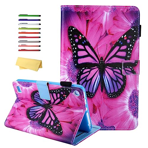 Red Butterfly Flower Tablet Case