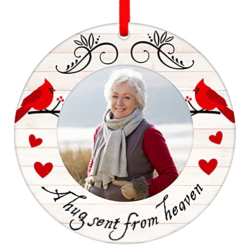 Red Cardinal Christmas Ornaments - Memorial Picture Frame