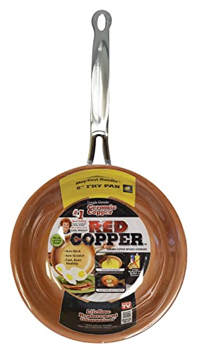 Red Copper 8-Inch Fry Pan