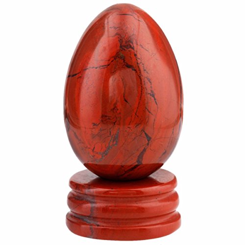 Red Jasper Gemstone Egg Sculpture