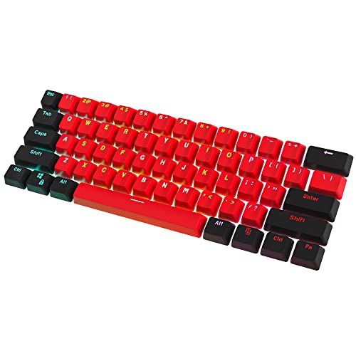 Red Keycaps 60 Percent Custom Key Caps Set