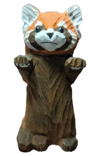 Red Panda Wooden Ornament for Home Decor