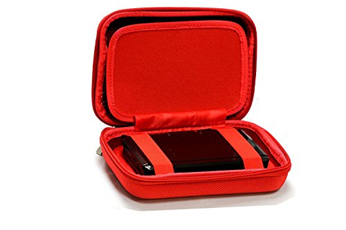 Red Power Bank EVA Cover/Case/Travel Case for the EC Technology 26800mAh Power Bank