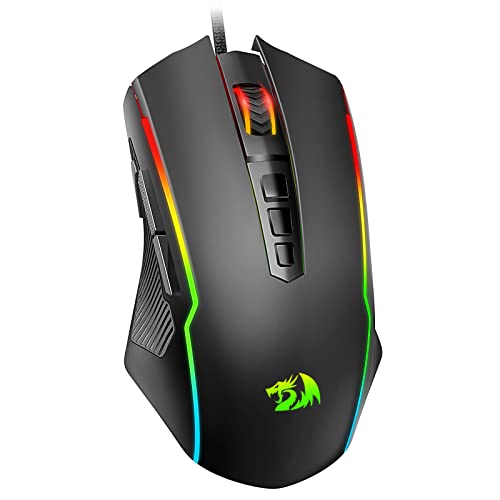 Redragon Gaming Mouse with RGB Backlit, 8000 DPI Adjustable
