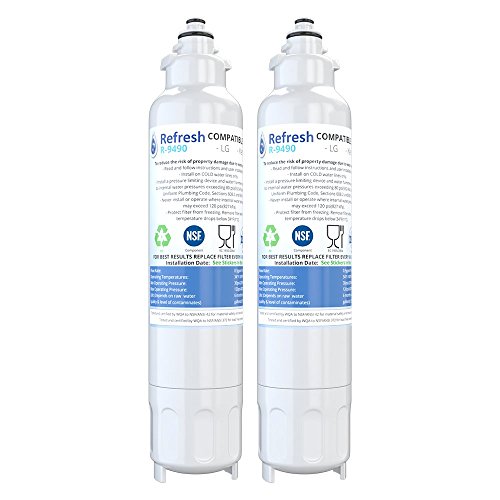 Refresh Replacement Water Filter for LG and Kenmore Refrigerators