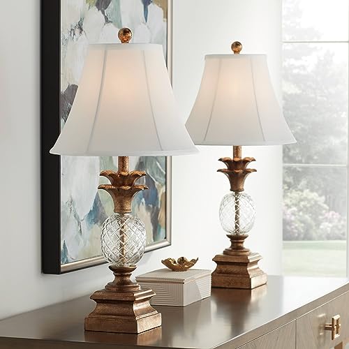 Regency Hill Kona Table Lamps with USB Charging Port