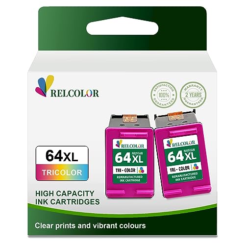 Relcolor 64XL Color Ink Cartridge Replacement