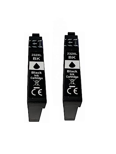 Remanufactured 232XL Black Ink Cartridges for Epson Printers
