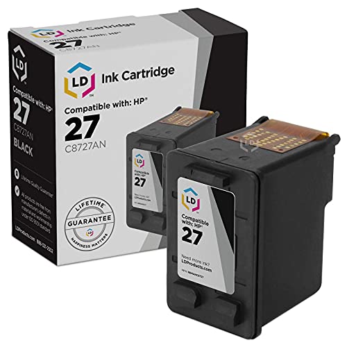 Remanufactured Ink Cartridge Printer Replacement for HP 27 C8727AN (Black)