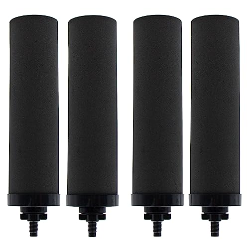 Renami 1 Micron Water Filter Replacement for Berkey® BB9-2 Black Purification Elements, Pack of 4