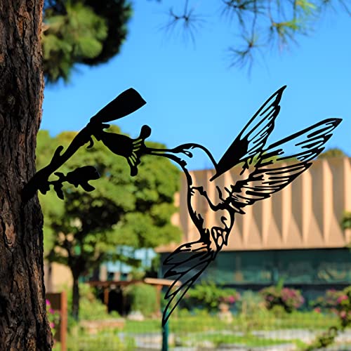 renovatio Metal Hummingbird - Metal Bird Yard Decor