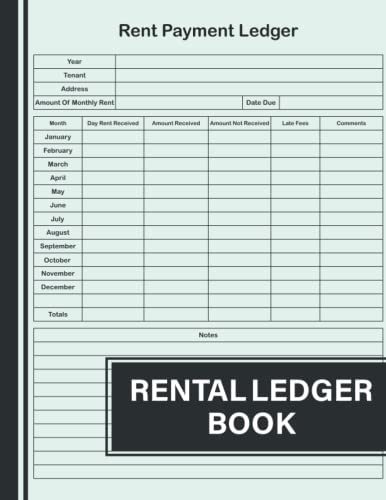 Rental Ledger Book