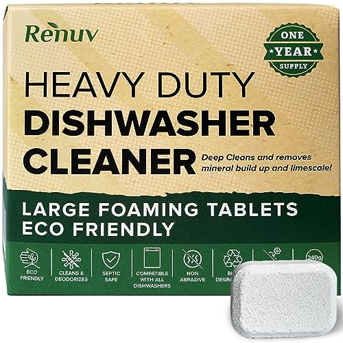 Renuv Dishwasher Cleaner and Deodorizer Tablets