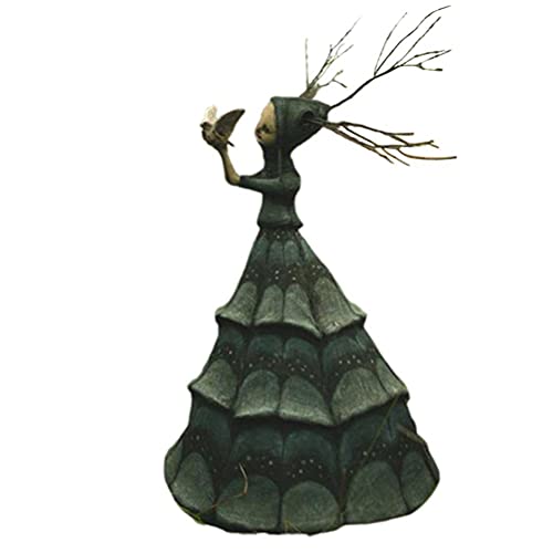 Resin Creepy Witch Sculpture for Home Decoration