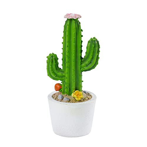 Resin Miniature Cactus Figurines Garden Decor