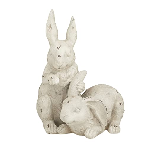 Resin Rabbits Garden Sculpture