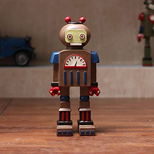 Retro Robot Sculpture Figurine for Decoration