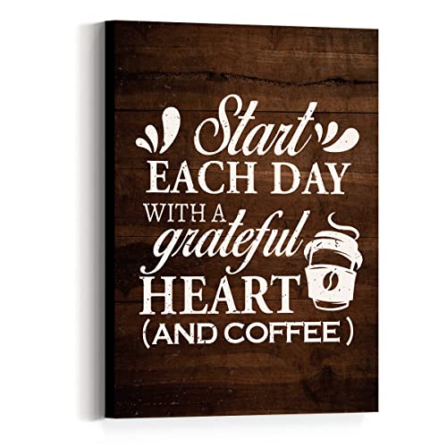 Retro Style Coffee Quote Canvas Prints