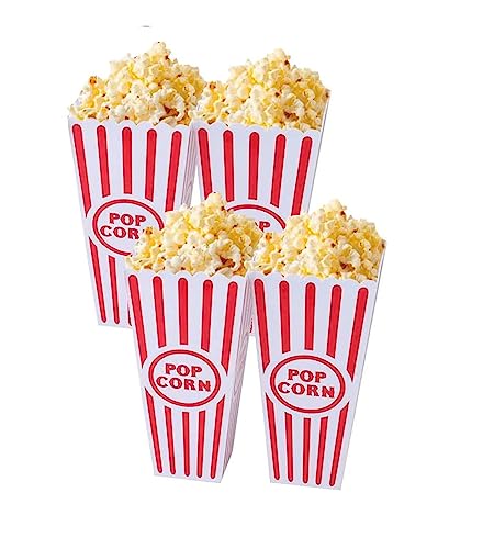 Reusable Plastic Popcorn Bowls - Popcorn Boxes - Movie Night Supplies