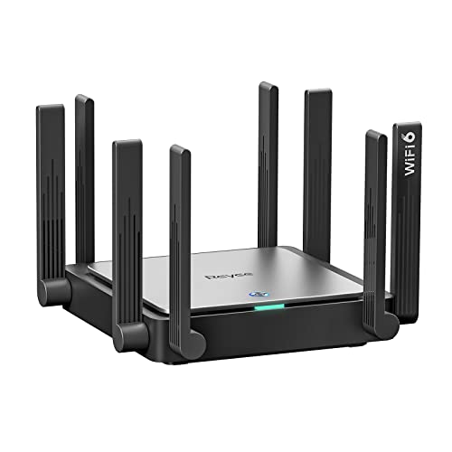 Reyee WiFi 6 Router AX3200 Wireless Router Internet Router, High Speed Smart Router with 8 Omnidirectional Antennas, Dual Band Gigabit Computer Router Mesh Support for Homes up to 3000 Sq. ft. - E5