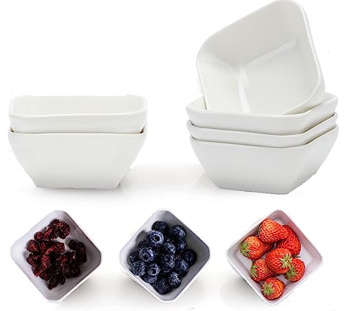 RFSLDUN Square Ceramic Dip Mini Bowls