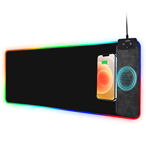 RGB Mouse Pad with Wireless Charger