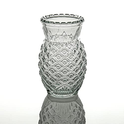 Richland Glass Bud Vase Clear Pineapple Set of 12