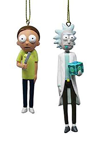 Rick and Morty Ornaments, 2-Pack for Christmas