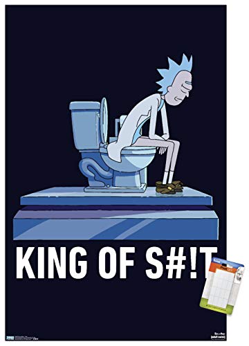 Rick And Morty Toilet Wall Poster