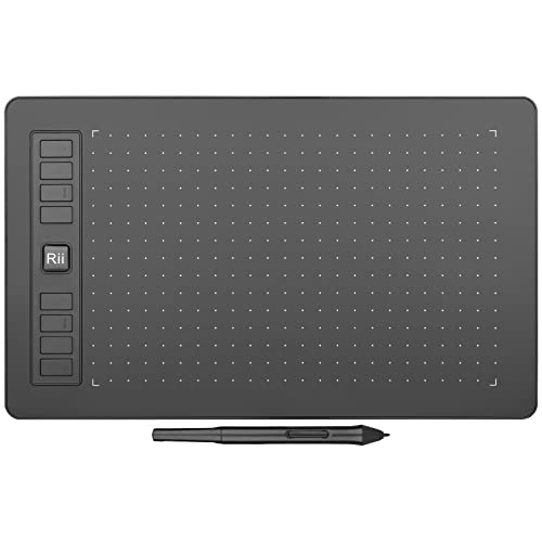 Rii Graphics Drawing Tablet - Large Digital Drawing Tablet with 8 Hot Keys
