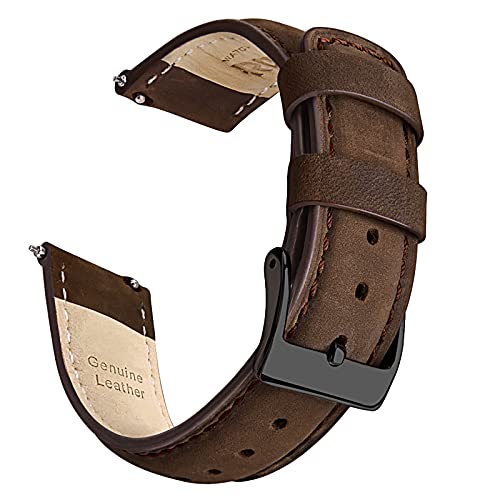 Ritche Genuine 22mm Leather Watch Band