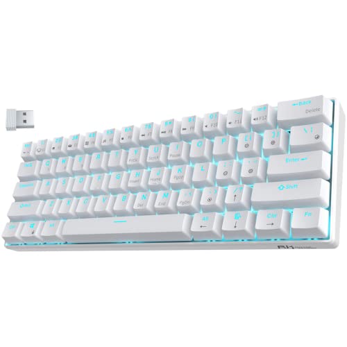 RK ROYAL KLUDGE RK61 Wireless 60% Triple Mode BT5.0/2.4G/USB-C Mechanical Keyboard