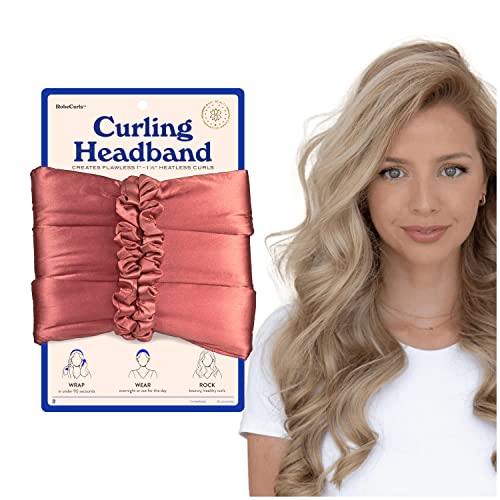 RobeCurls Satin Heatless Curling Rod Headband