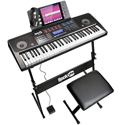RockJam 61 Key Touch Display Keyboard Piano Kit