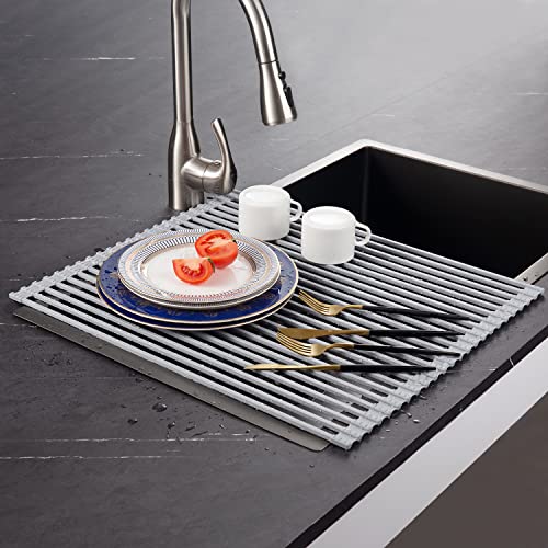 Roll Up Dish Drying Rack for Kitchen Counter