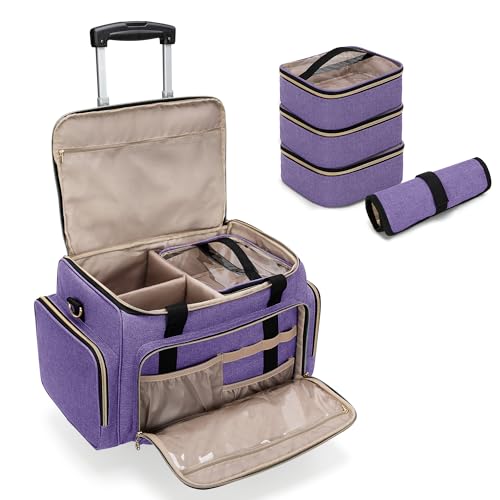 Rolling Makeup Case with Detachable Dolly