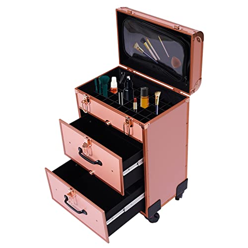 Rolling Makeup Case With Locks