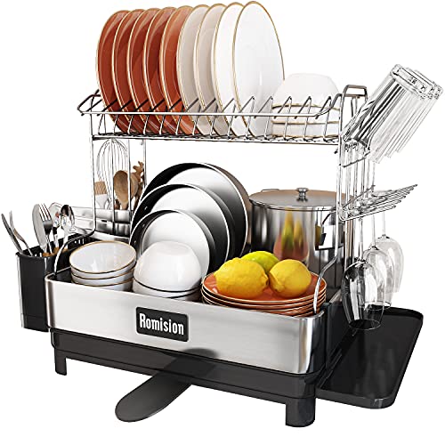Romision 2 Tier Stainless Steel Dish Rack