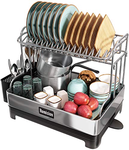 Romision Stainless Steel 2 Tier Dish Drying Rack