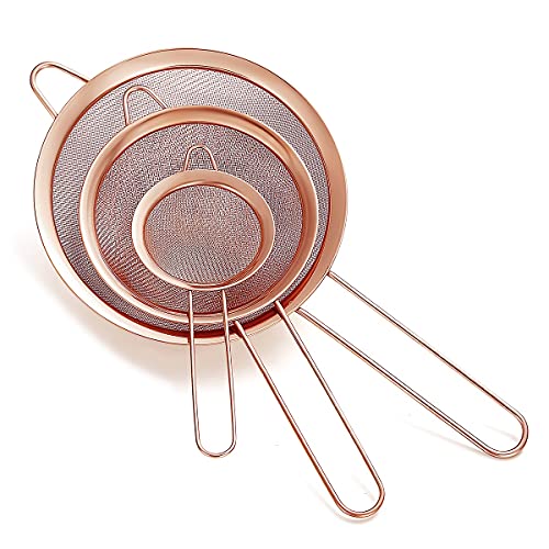 Rose Gold Flour Sifter For Baking