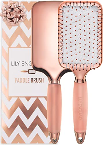 Rose Gold Hairbrush for Women by Lily England Rose Gold Black