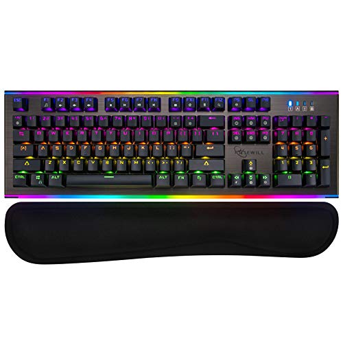 Rosewill Mechanical Gaming Keyboard, 19 RGB Backlit Modes, Dynamic Customizable Rim Backlights, Blue Switches - NEON K75 V2