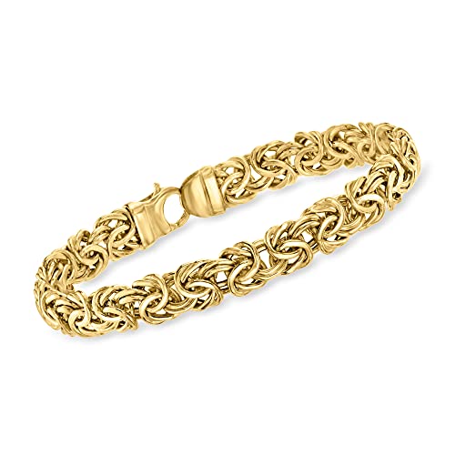 Ross-Simons 14kt Yellow Gold Byzantine Bracelet. 7 inches