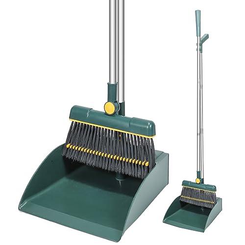 Rotating Broom and Dustpan Combo Set