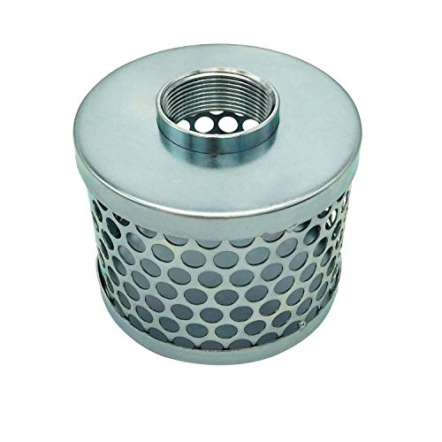 Round Hole Suction Strainers for Pump, Plated Steel (2")