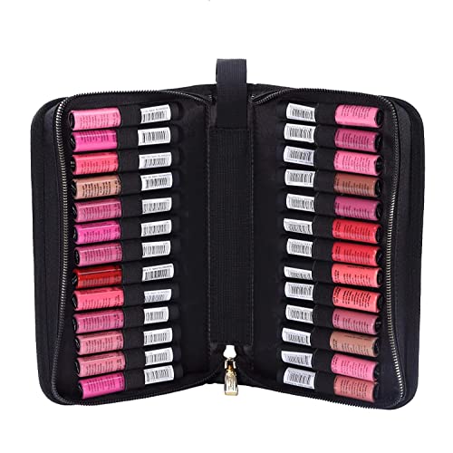 ROWNYEON Lipstick Organizer Bag - Black