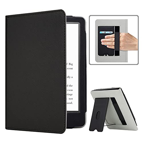 RSAquar Kindle 11th Generation 2022 Case - Smart Cover with Hand Strap, Card Slot, and Foldable Stand