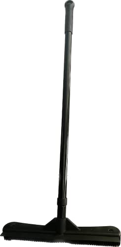 Rubber Broom Pet Hair Remover with Adjustable Handle and Squeegee