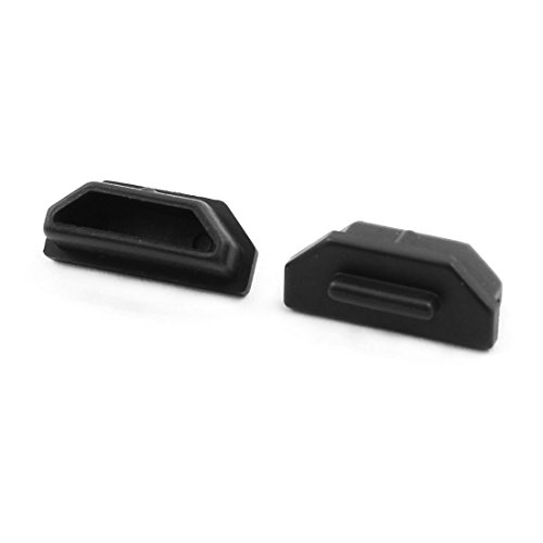 Rubber HDMI Port Cover Protector - 32 Pcs Black