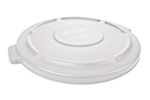 Rubbermaid Commercial Brute® Trash Can Lid, White, 55 Gallon, FG265400YEL